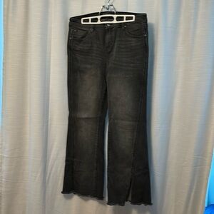 Liverpool gray wide leg jeans, size 6